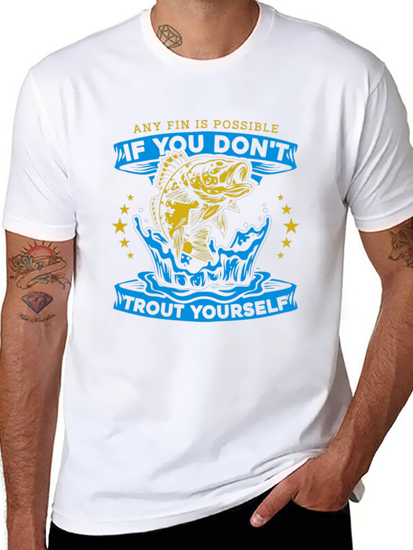 Any Fin Is Possible Fishing T-Shirt
