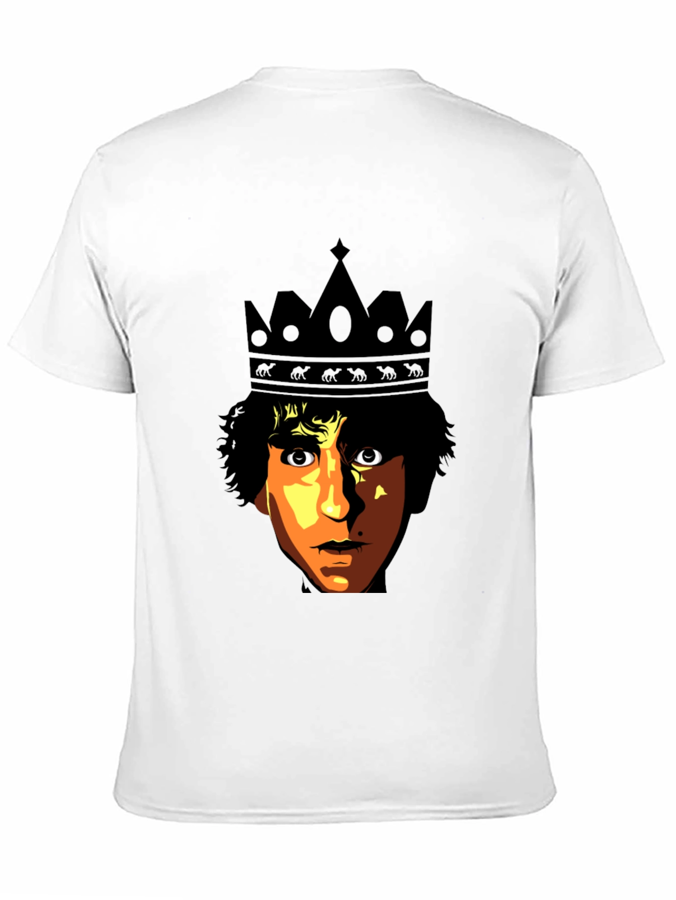 King Portrait Graphic T-Shirt - Black