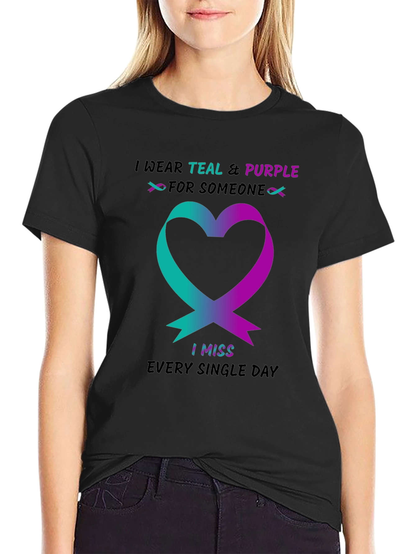 Teal & Purple Remembrance Shirt