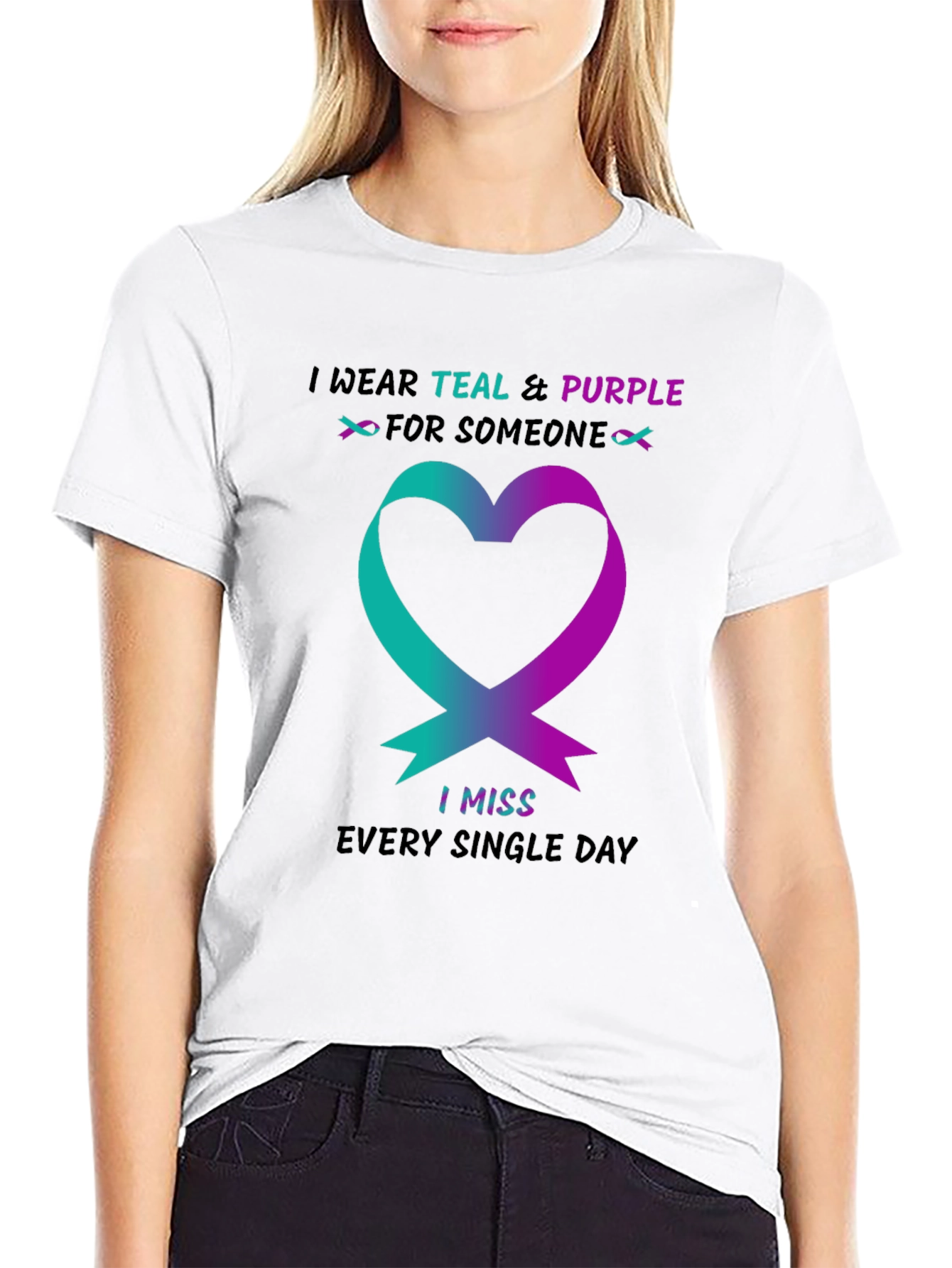 Teal & Purple Remembrance Shirt