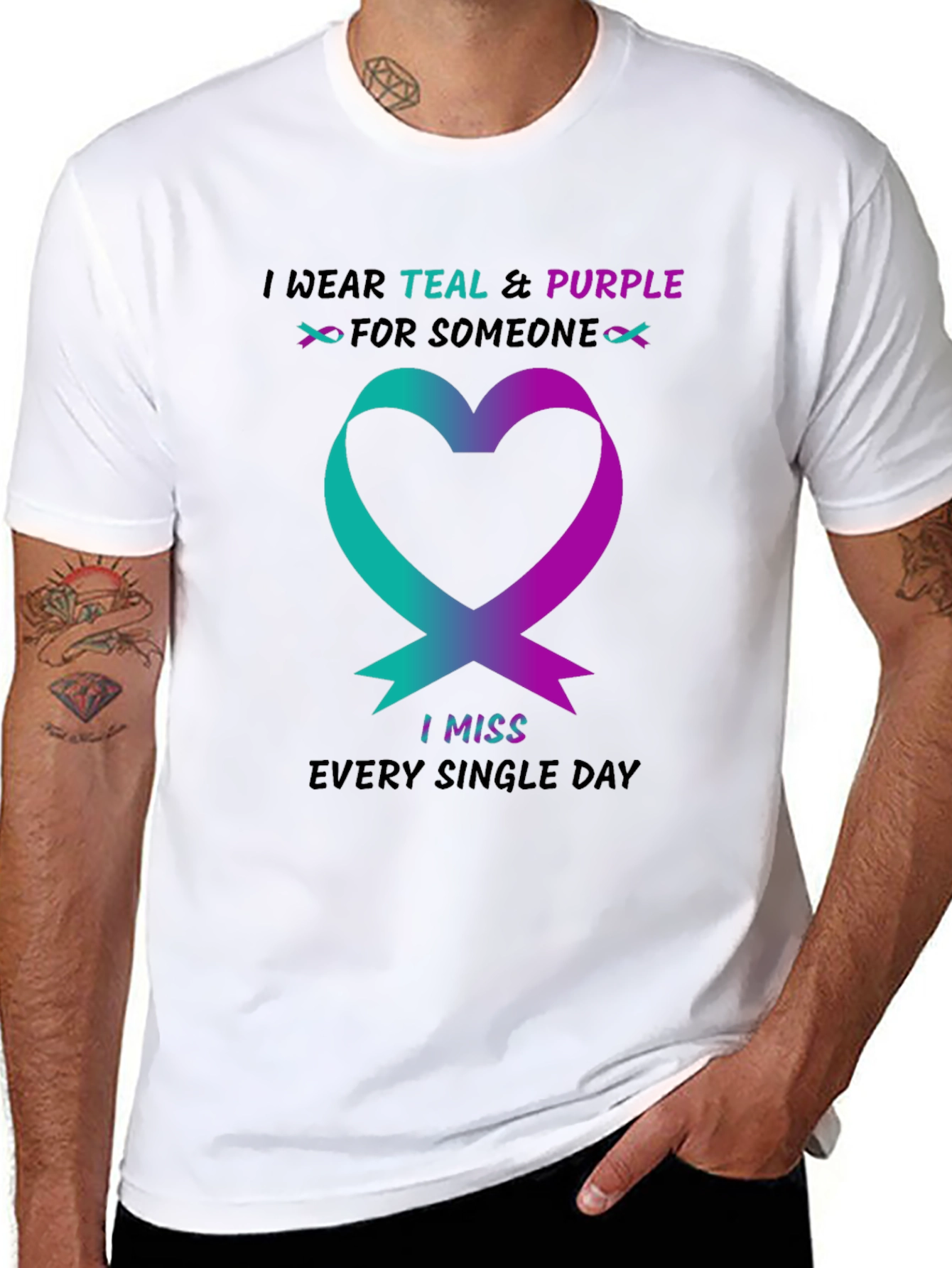 Teal & Purple Remembrance Shirt