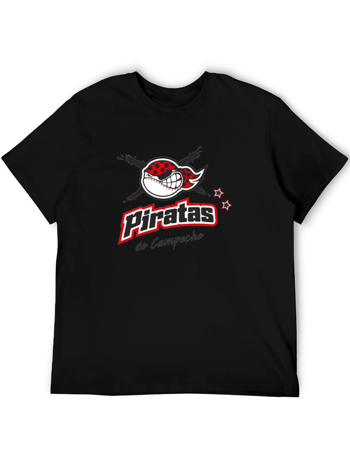 Piratas de Campeche Baseball T-Shirt - Black