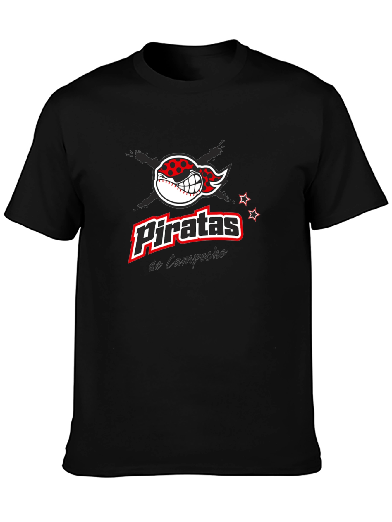 Piratas de Campeche Baseball T-Shirt - Black