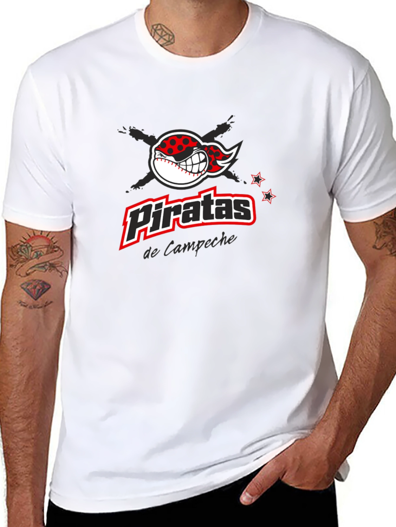 Piratas de Campeche Baseball T-Shirt - Black