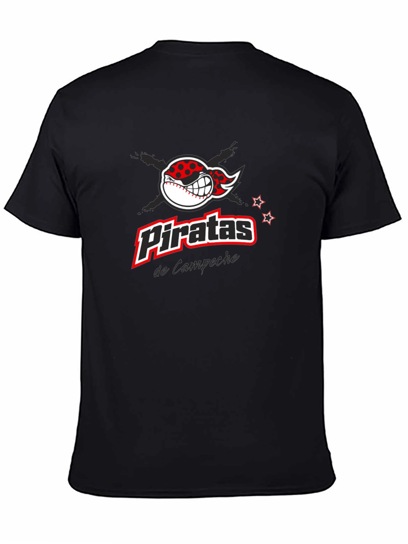 Piratas de Campeche Baseball T-Shirt - Black