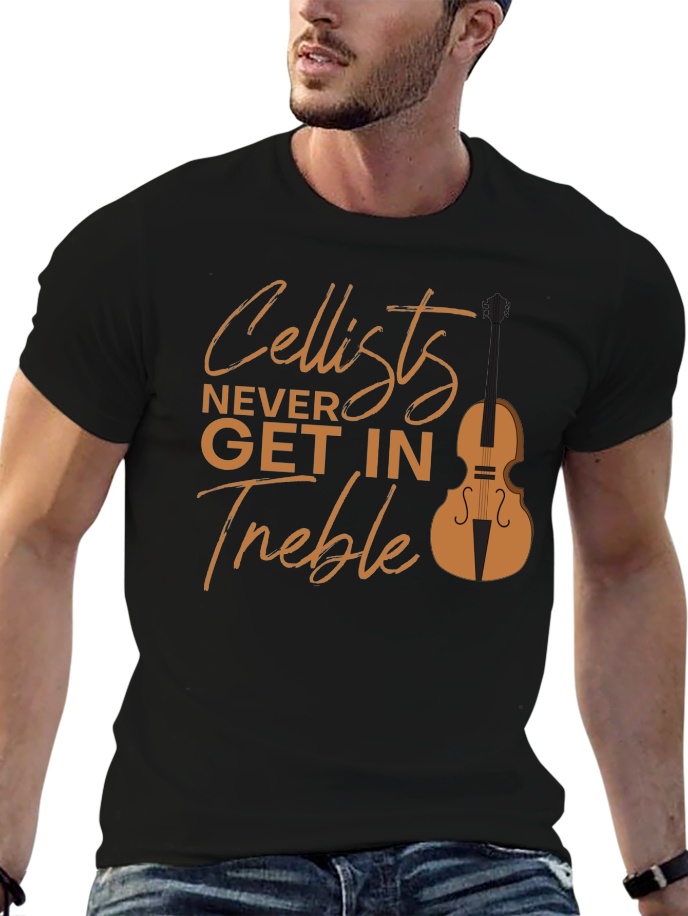 Cellist Never Get in Treble Graphic Tee
