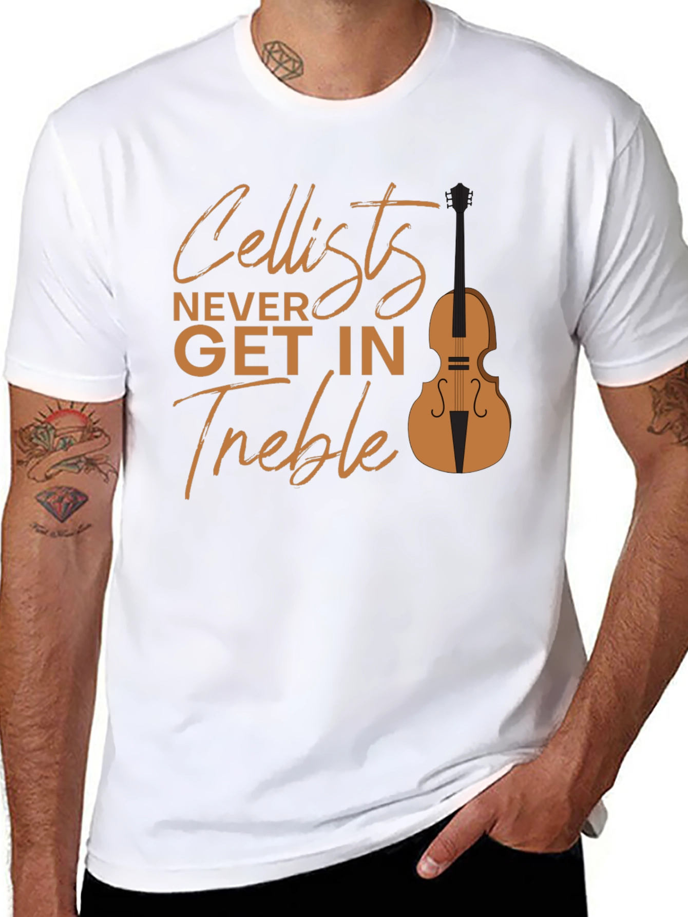 Cellist Never Get in Treble Graphic Tee