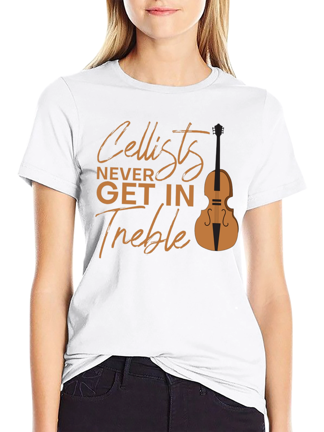 Cellist Never Get in Treble Graphic Tee