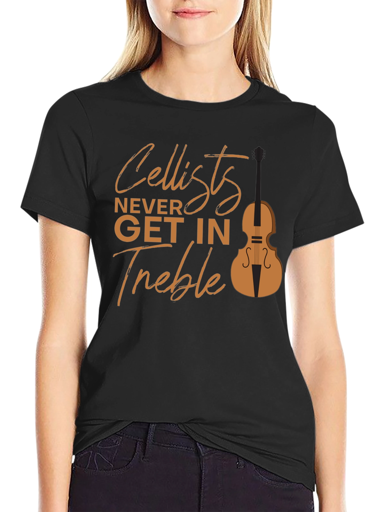 Cellist Never Get in Treble Graphic Tee