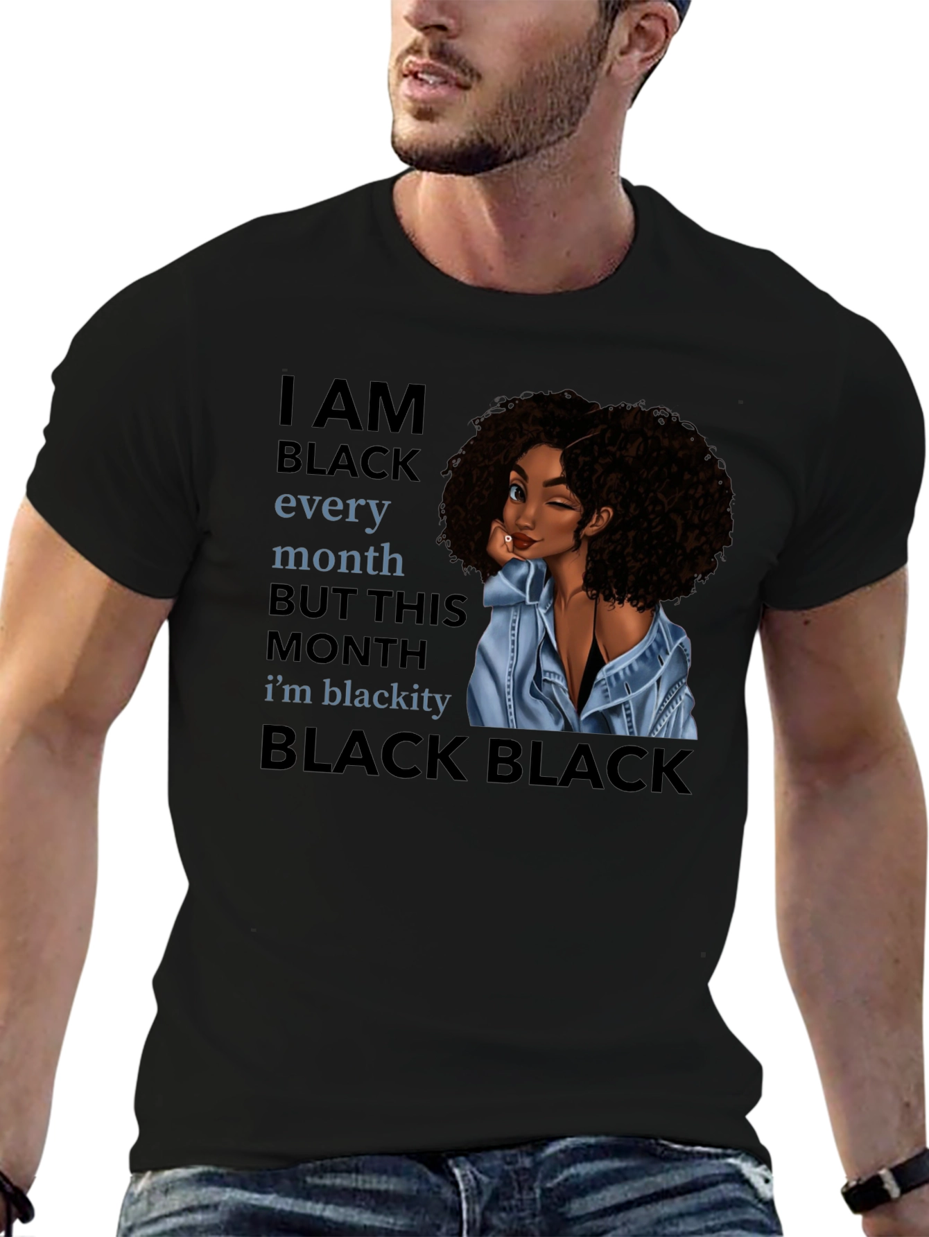 Black Pride Graphic T-Shirt - I AM BLACK