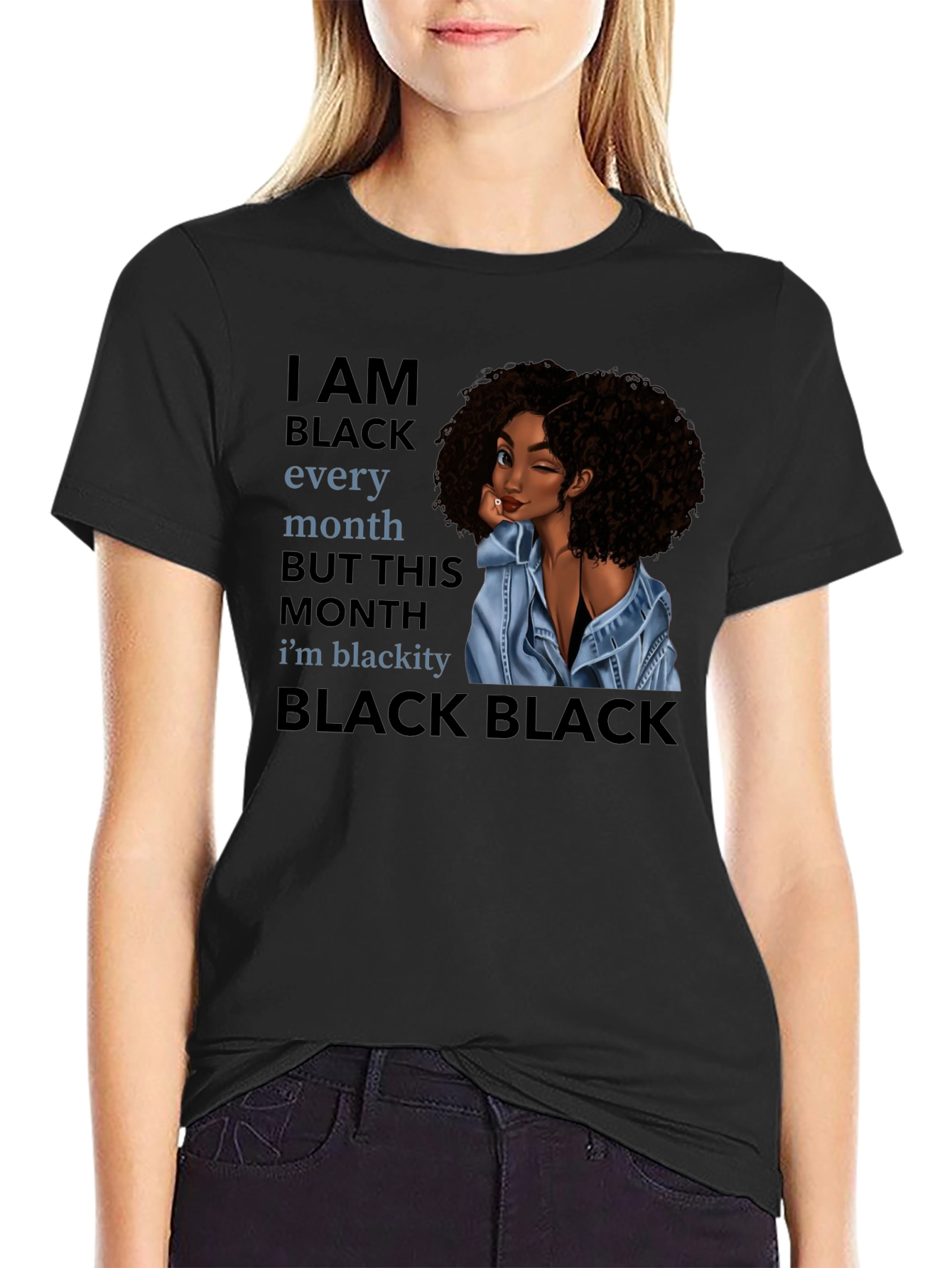 Black Pride Graphic T-Shirt - I AM BLACK
