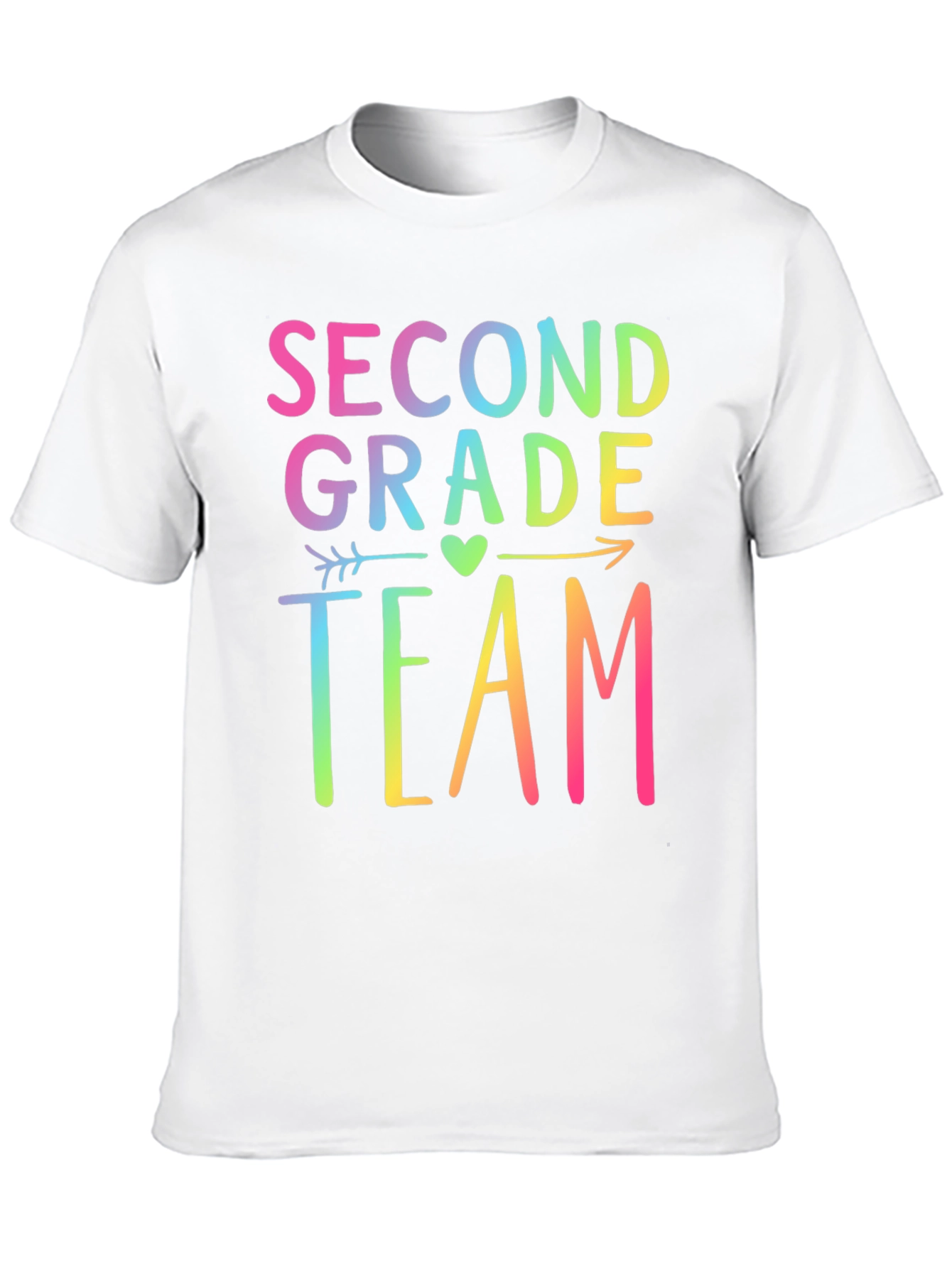 Second Grade Team Rainbow T-Shirt