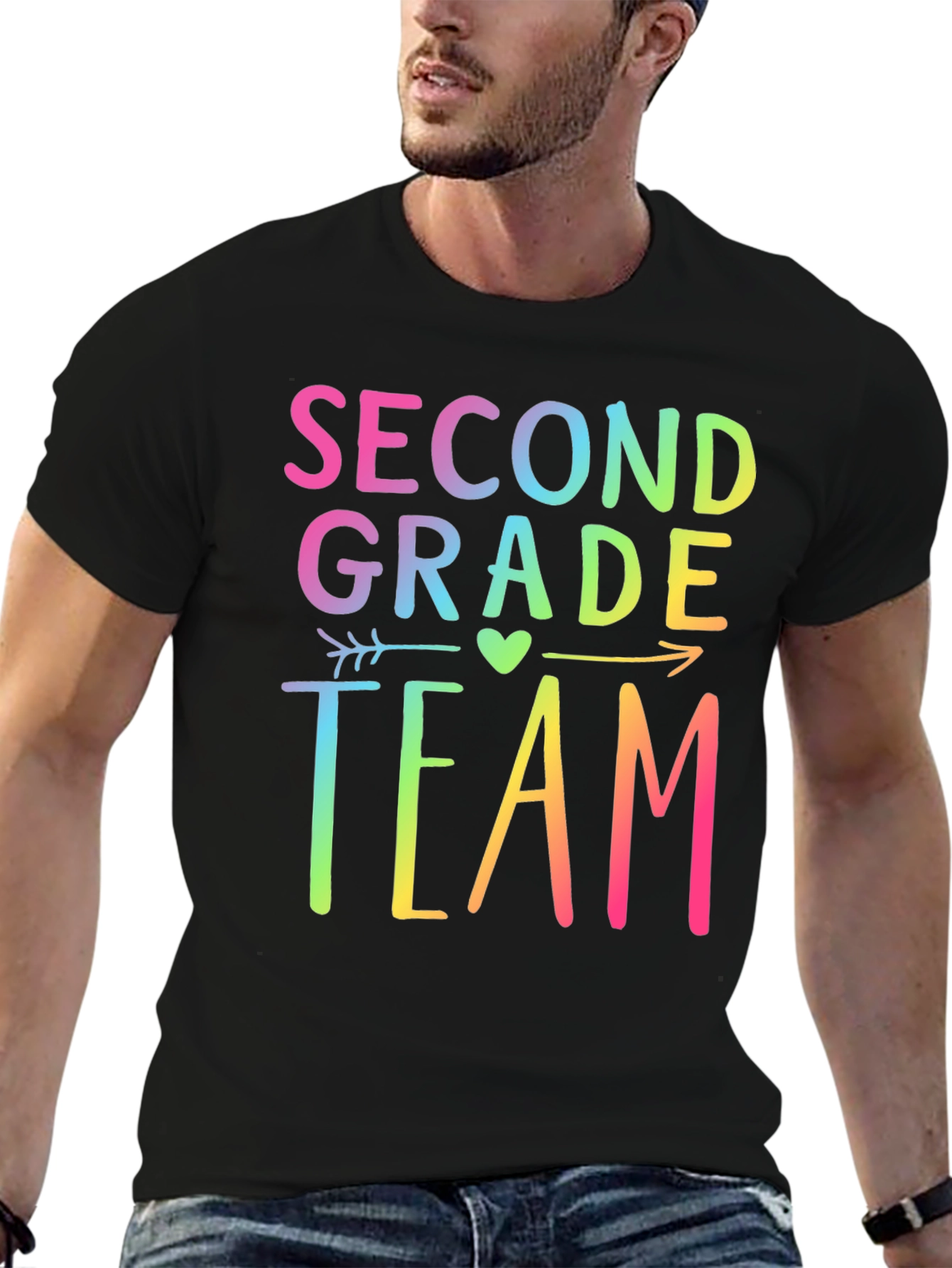 Second Grade Team Rainbow T-Shirt