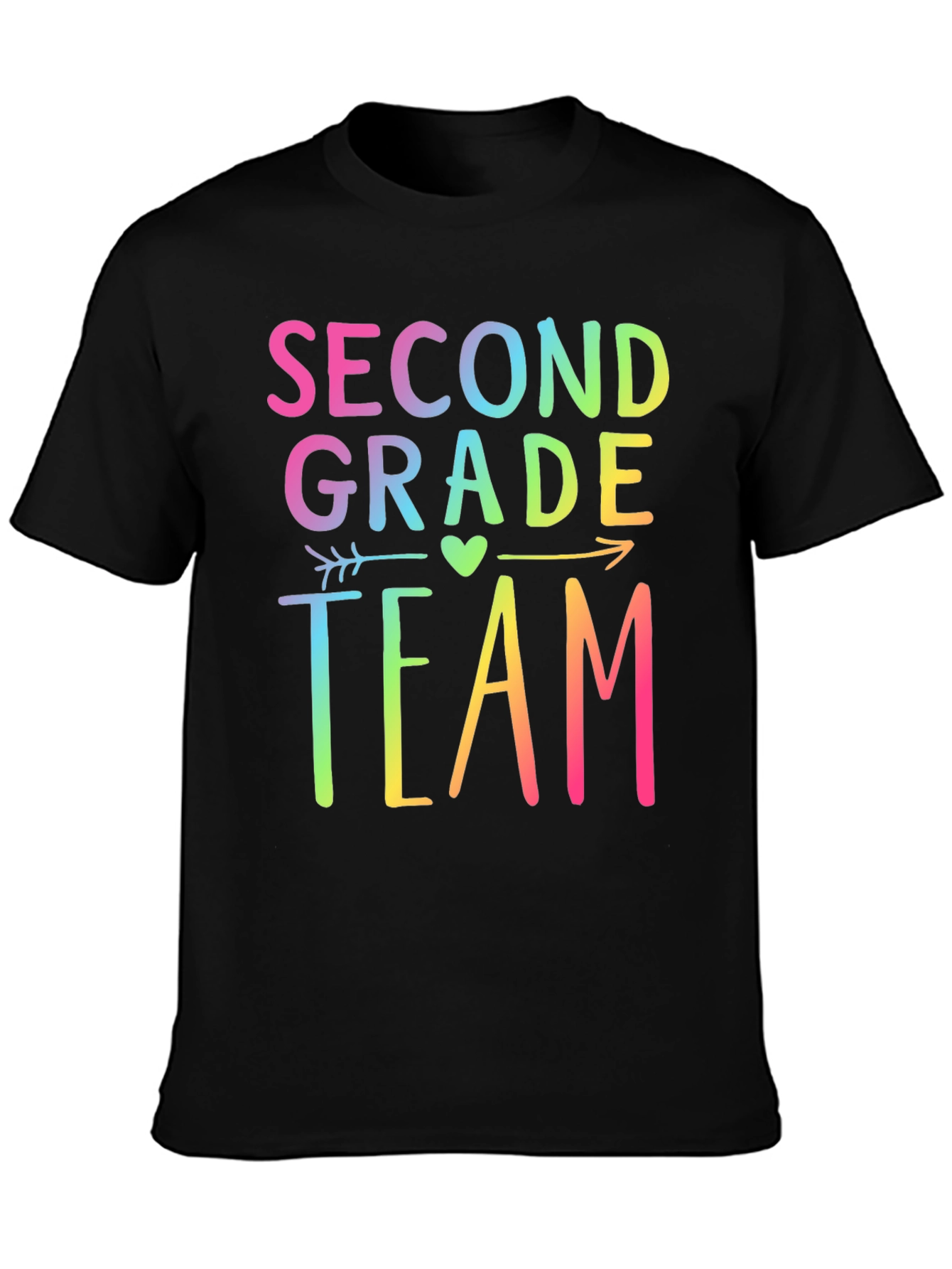 Second Grade Team Rainbow T-Shirt
