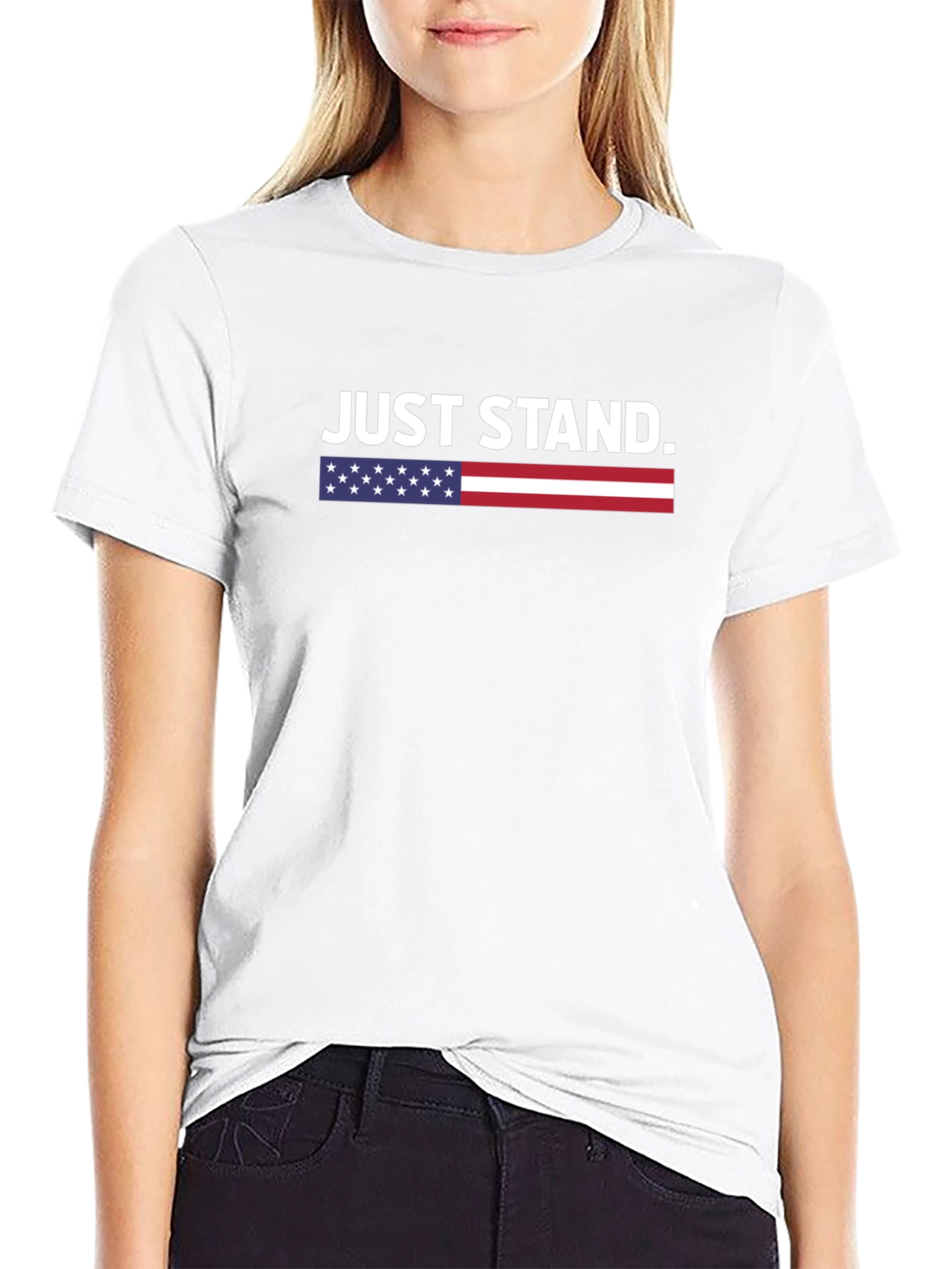 Just Stand Patriotic Graphic Tee