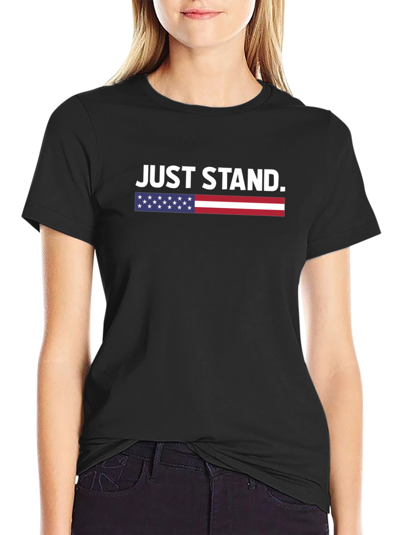 Just Stand Patriotic Graphic Tee