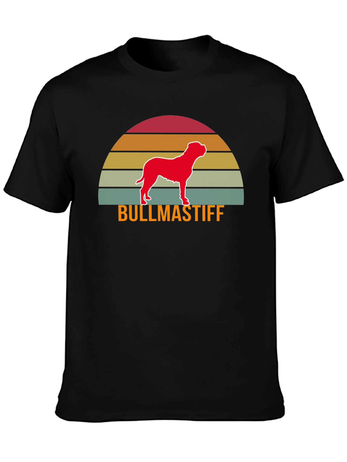 Bullmastiff Sunset Graphic Tee