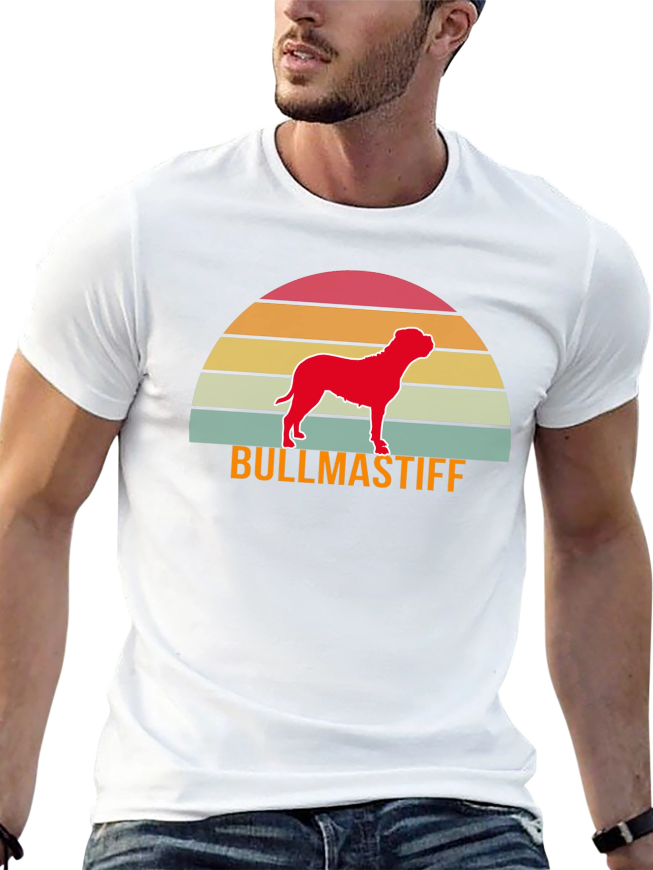 Bullmastiff Sunset Graphic Tee