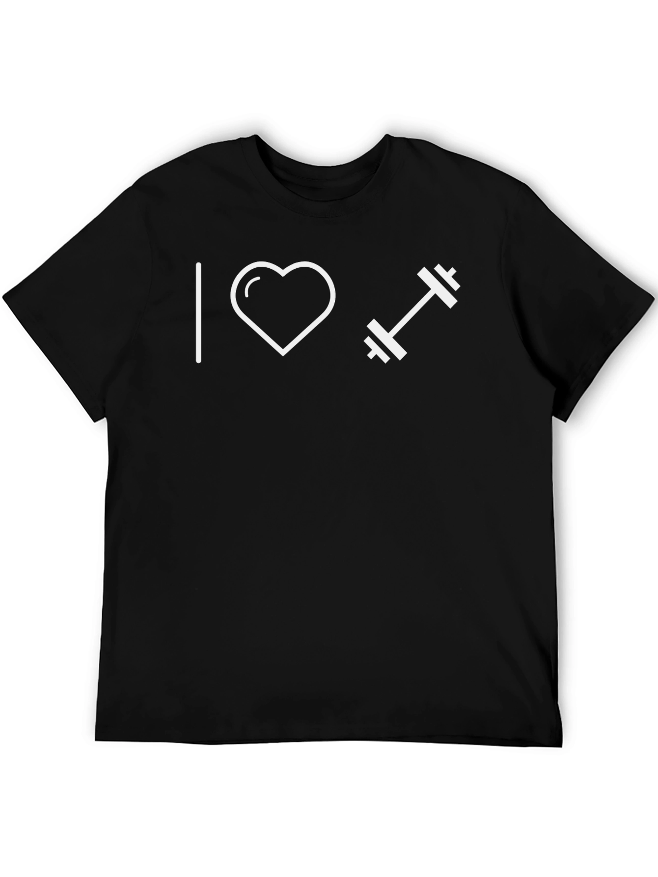 I Love Lifting Weights T-Shirt - Black