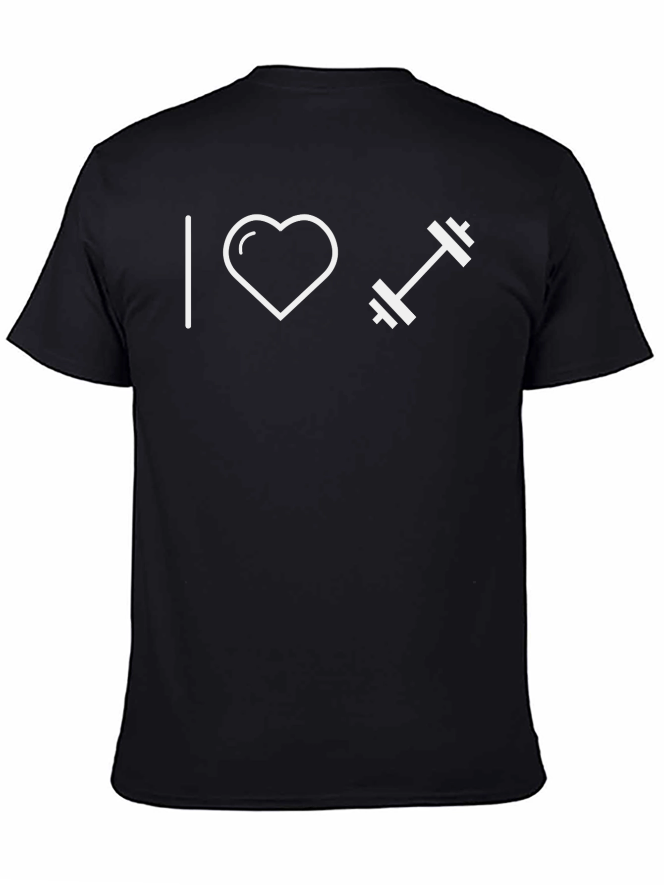 I Love Lifting Weights T-Shirt - Black