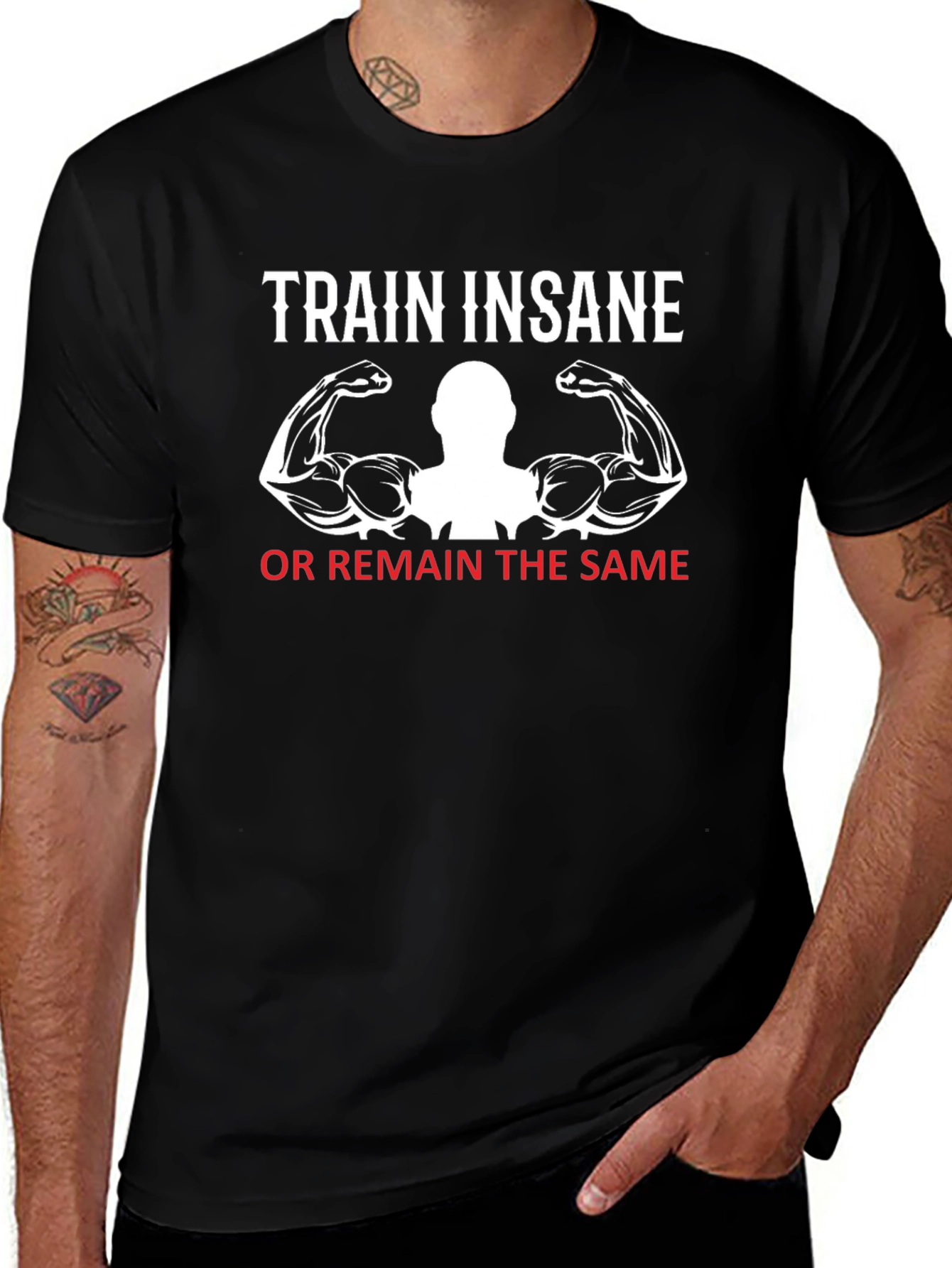 Train Insane T-Shirt Fitness Motivation