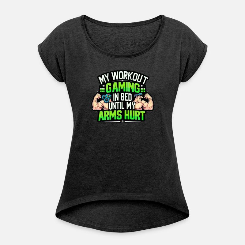 Gaming Fitness Bedtime Humor Tee