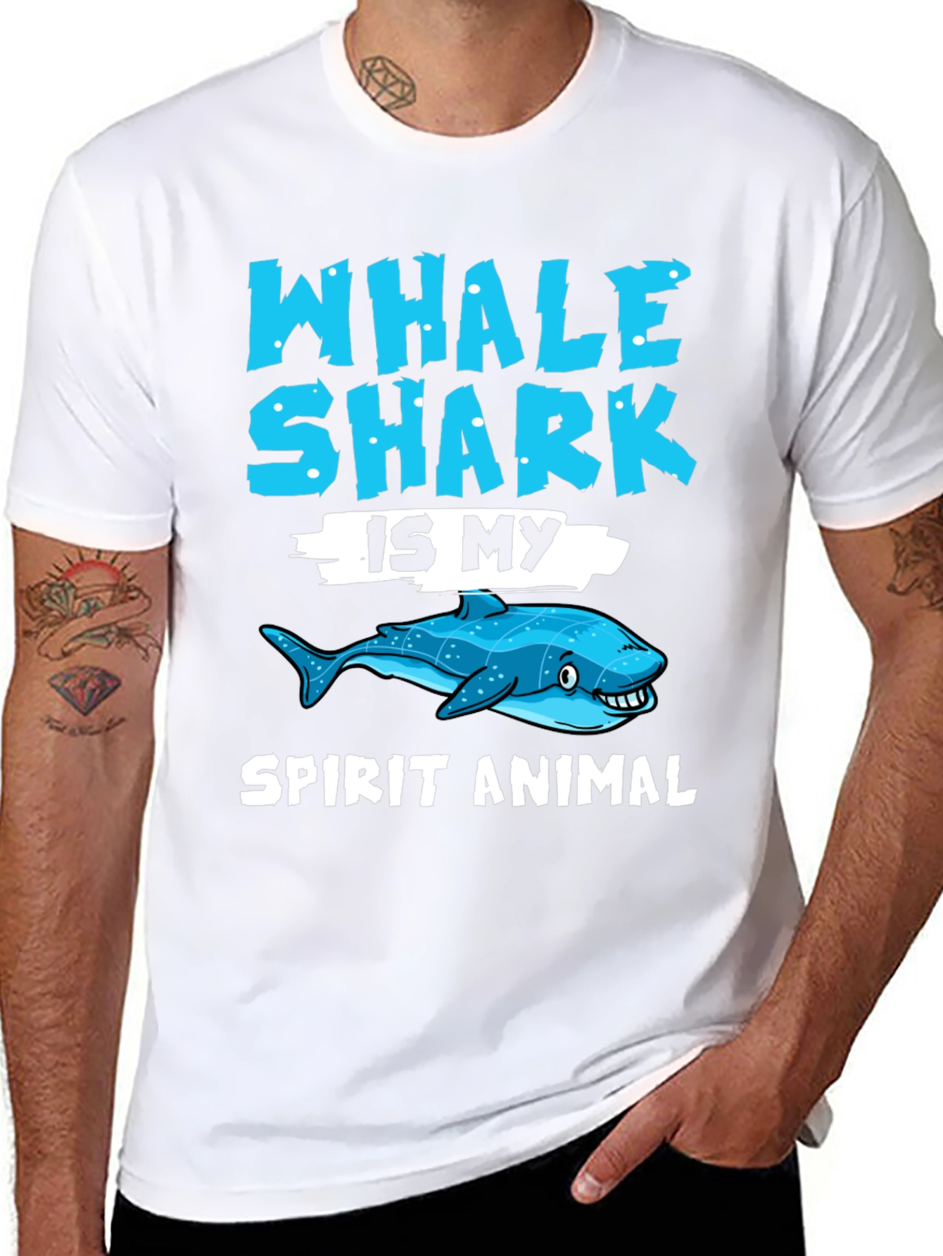 Whale Shark Spirit Animal Graphic Tee