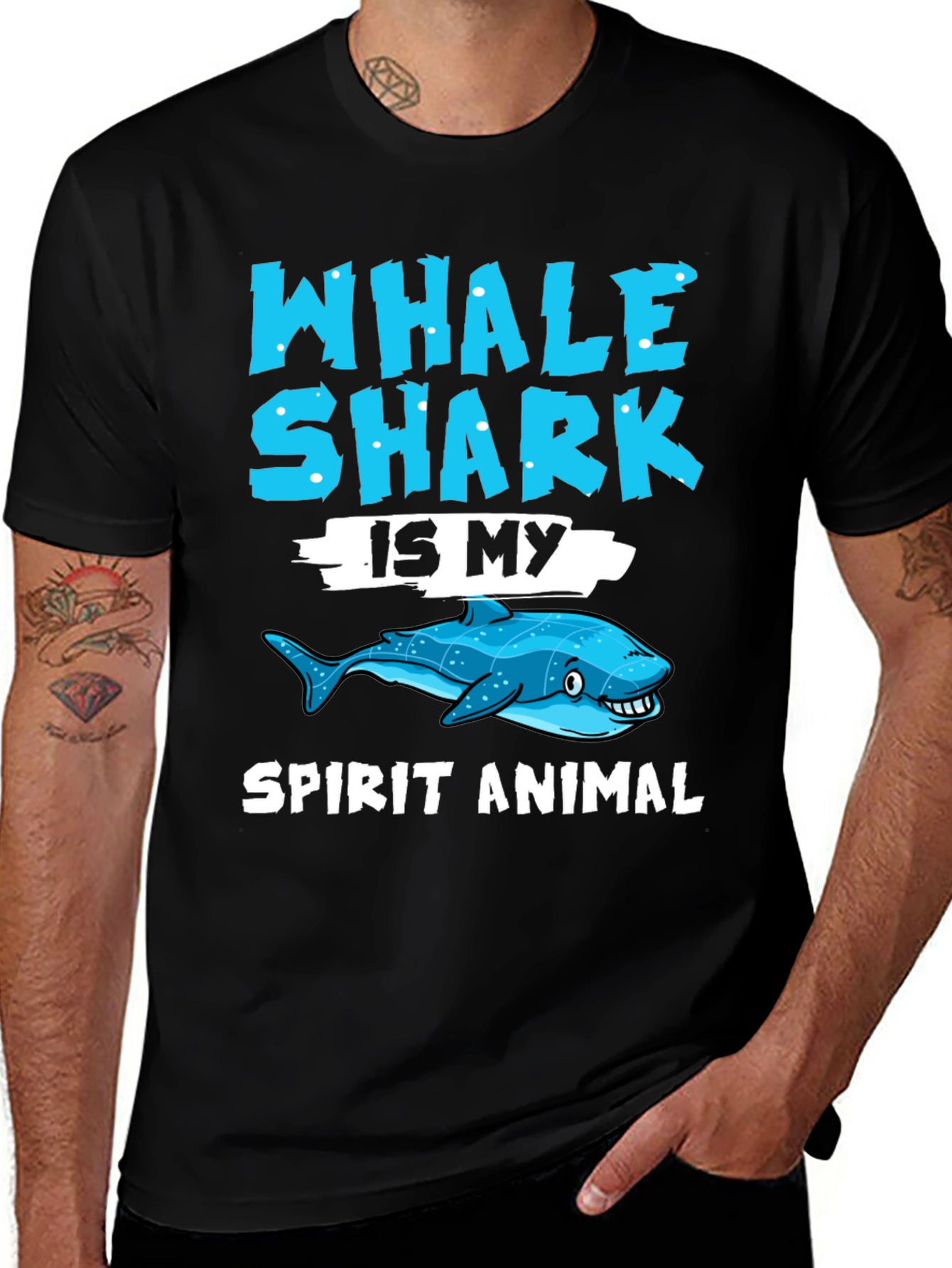 Whale Shark Spirit Animal Graphic Tee