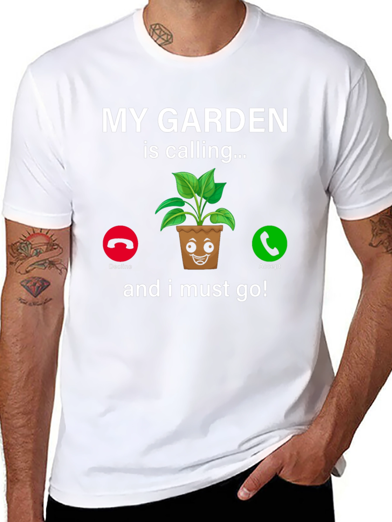 My Garden Is Calling T-Shirt Funny Gardener Tee
