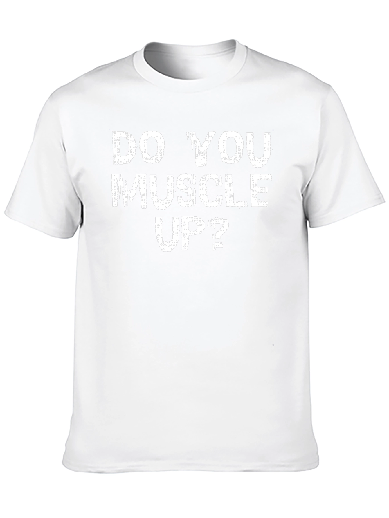Do You Muscle Up? Black Graphic Tee
