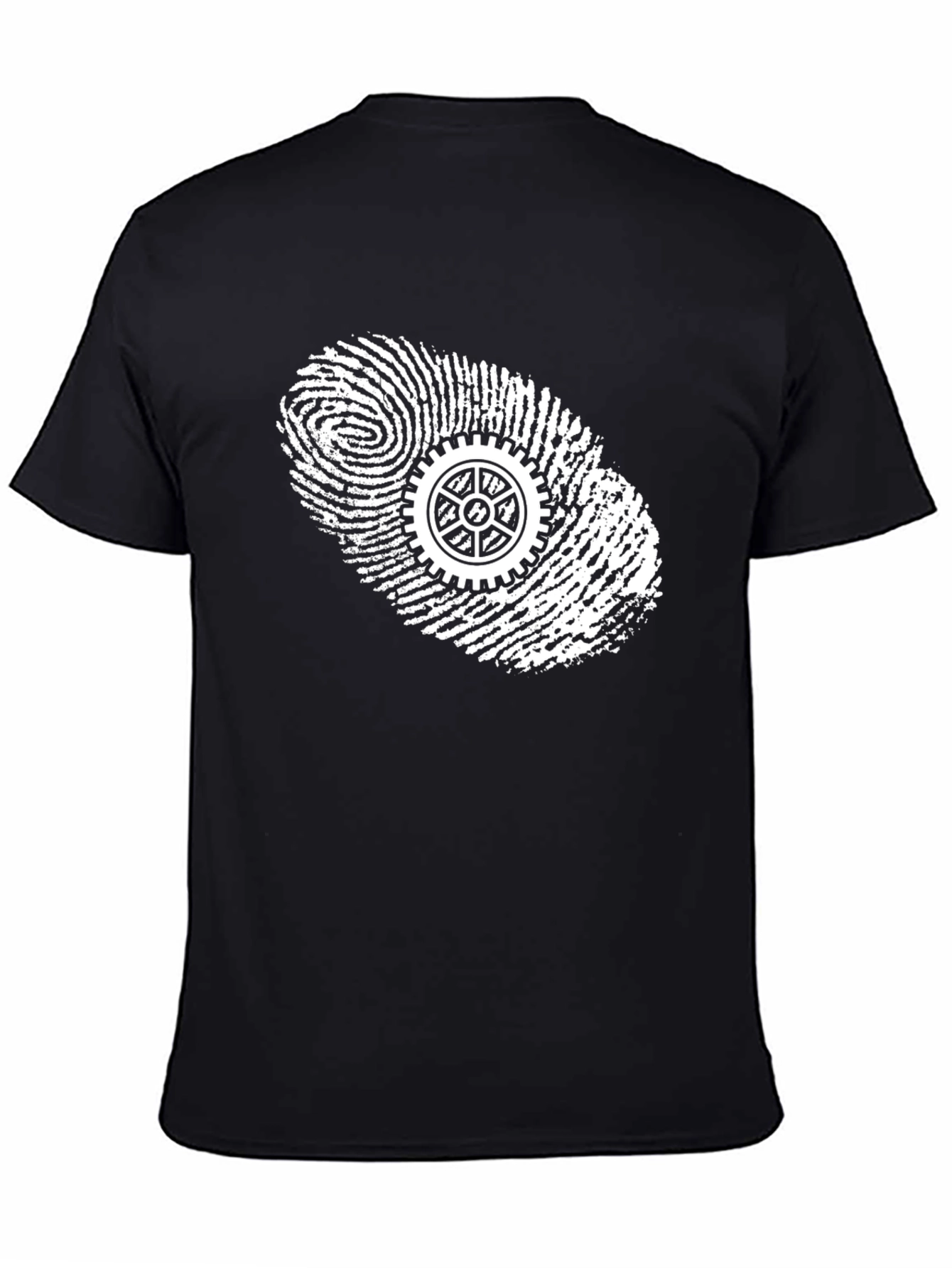 Gearhead Fingerprint T-Shirt - Black Graphic Tee