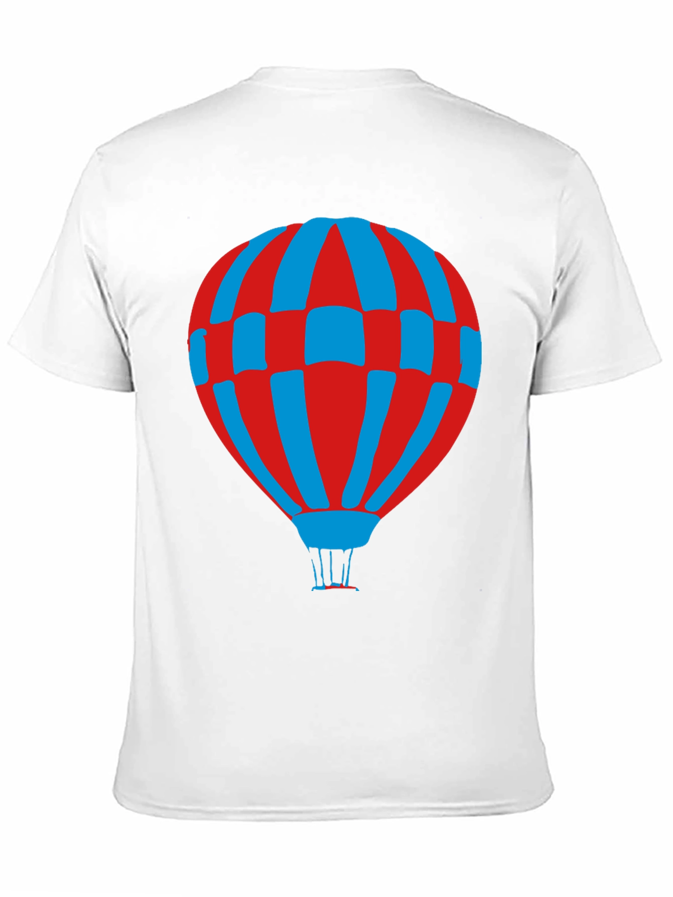 Retro Hot Air Balloon Graphic Tee - Black