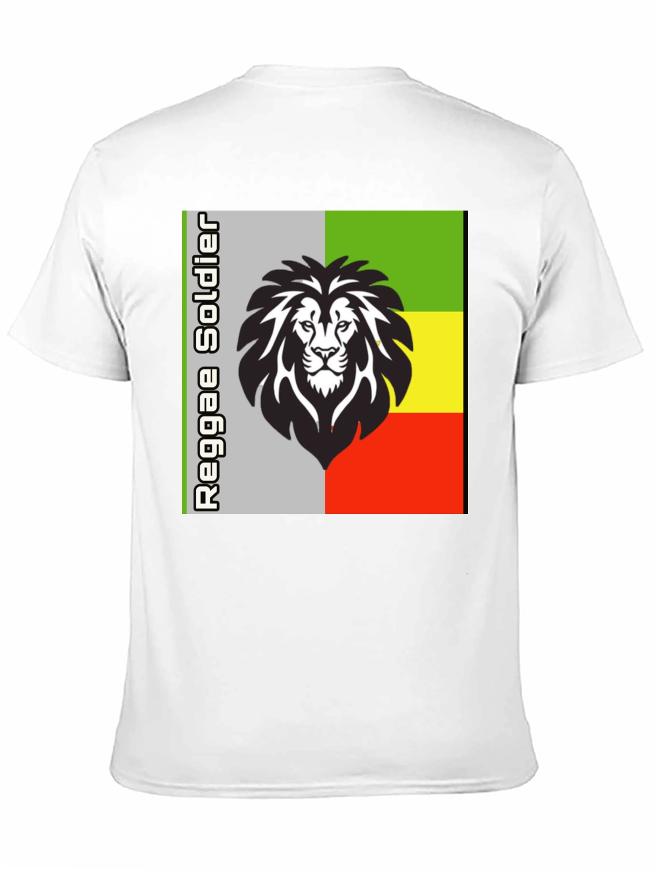 Reggae Soldier Lion Graphic T-Shirt