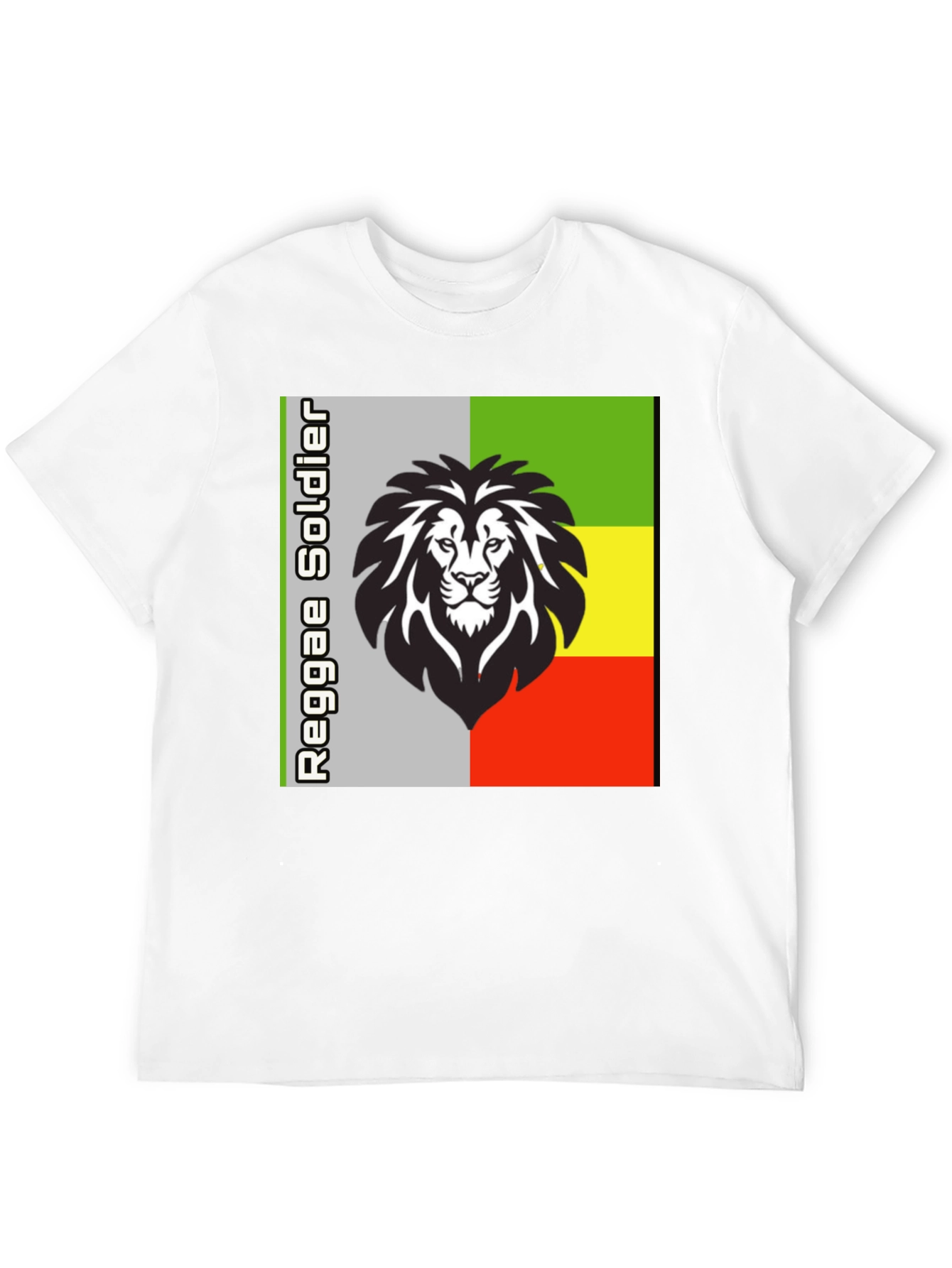 Reggae Soldier Lion Graphic T-Shirt