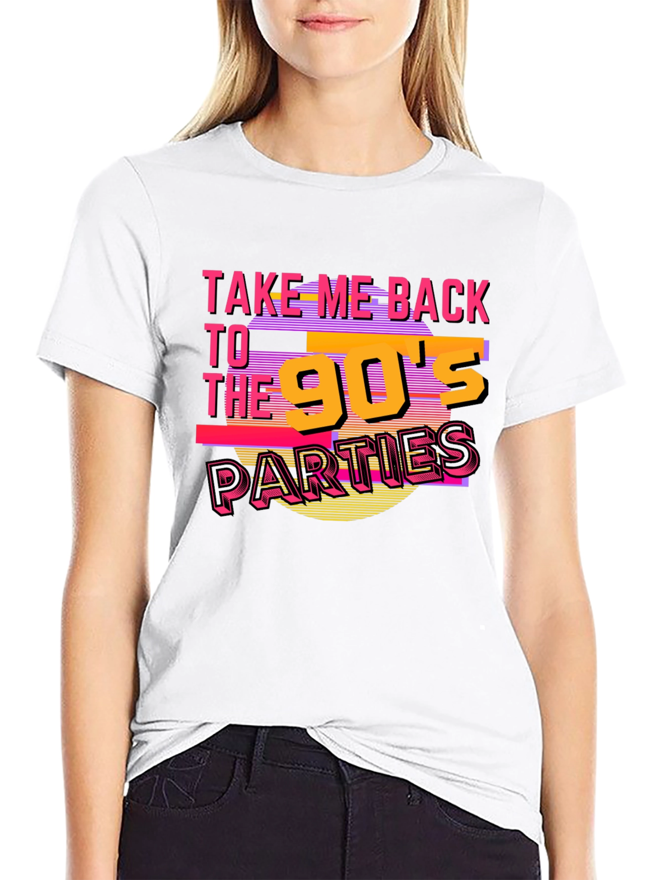 Take Me Back To The 90s Black Graphic Tee