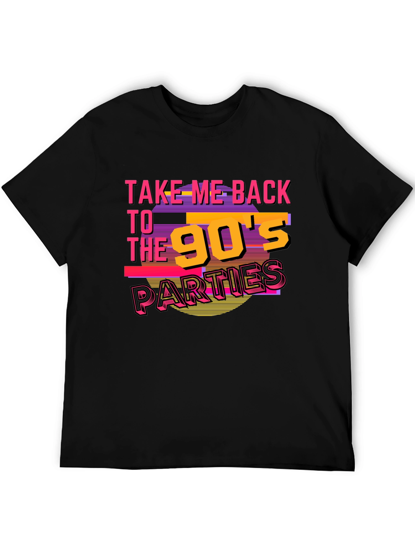 Take Me Back To The 90s Black Graphic Tee