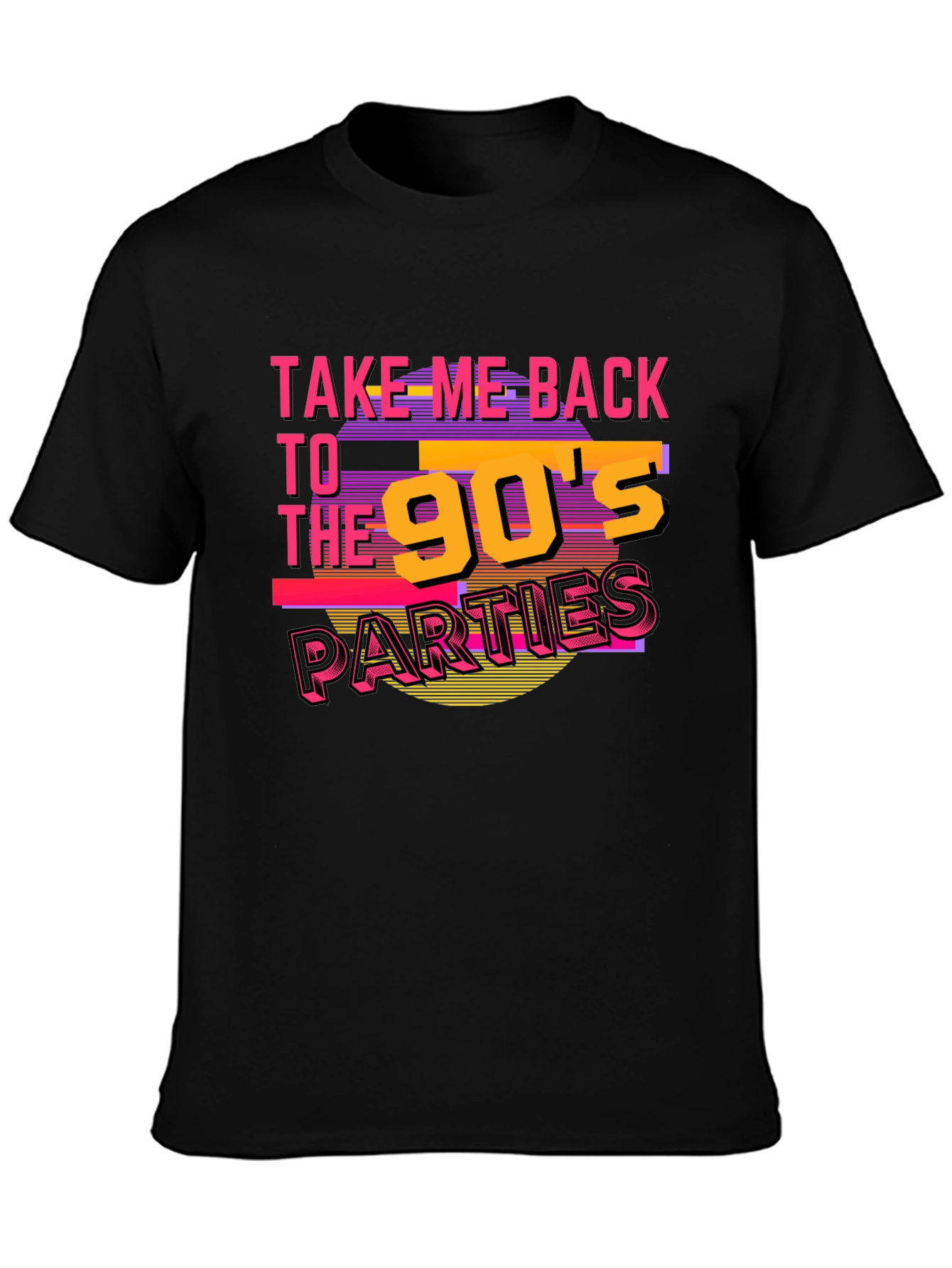 Take Me Back To The 90s Black Graphic Tee