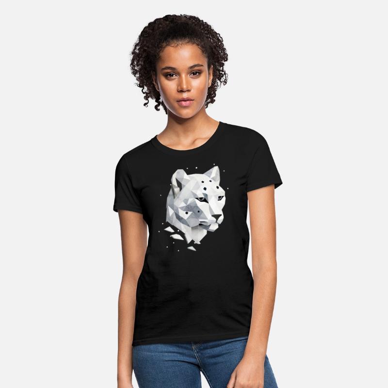 Geometric Snow Leopard - Elegance of the Wild