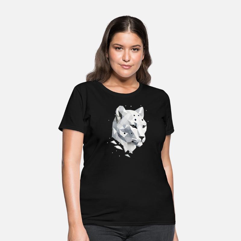 Geometric Snow Leopard - Elegance of the Wild