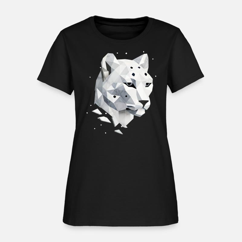 Geometric Snow Leopard - Elegance of the Wild