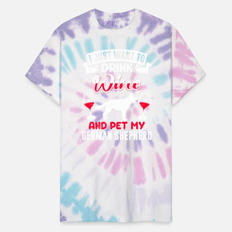 German Shepherd Drink Wine and Pet my German