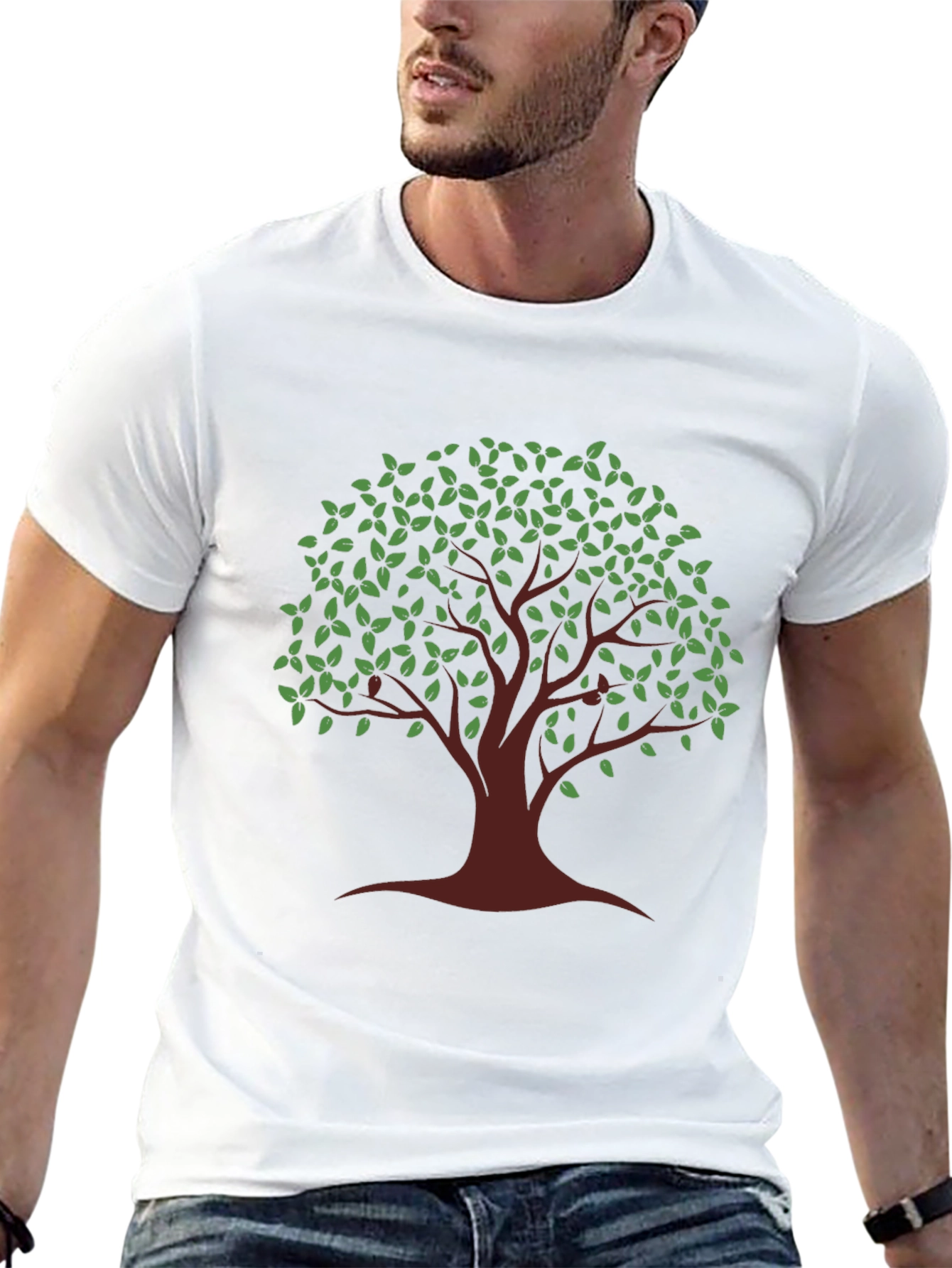 Tree Graphic Black T-Shirt - Nature Lovers Tee