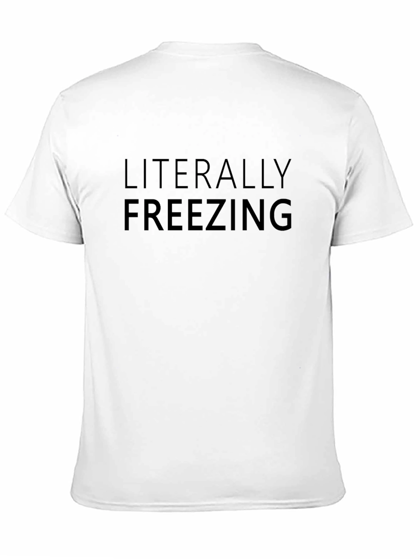 Literally Freezing Black Tee - Mens
