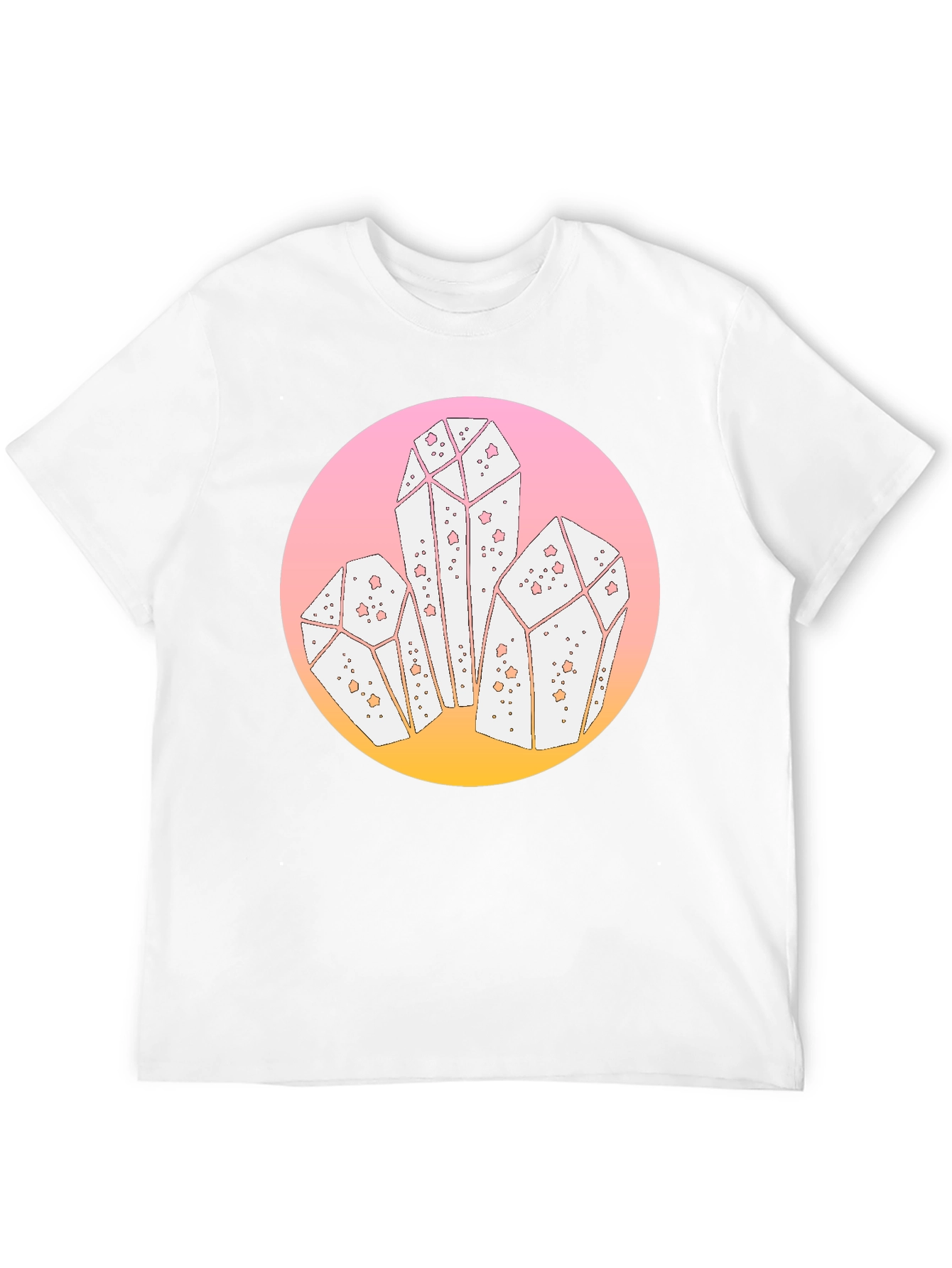 Crystal Cluster Graphic Black T-Shirt