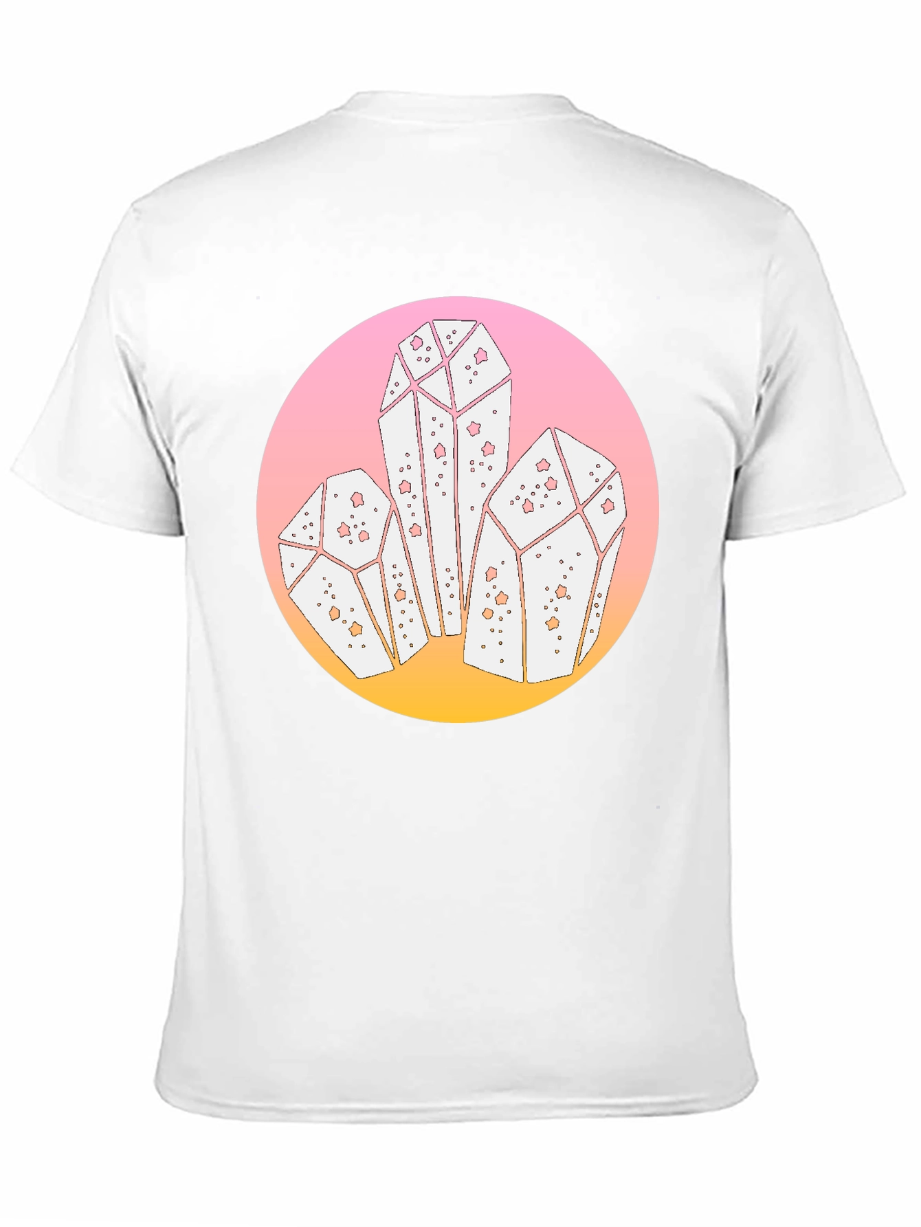 Crystal Cluster Graphic Black T-Shirt