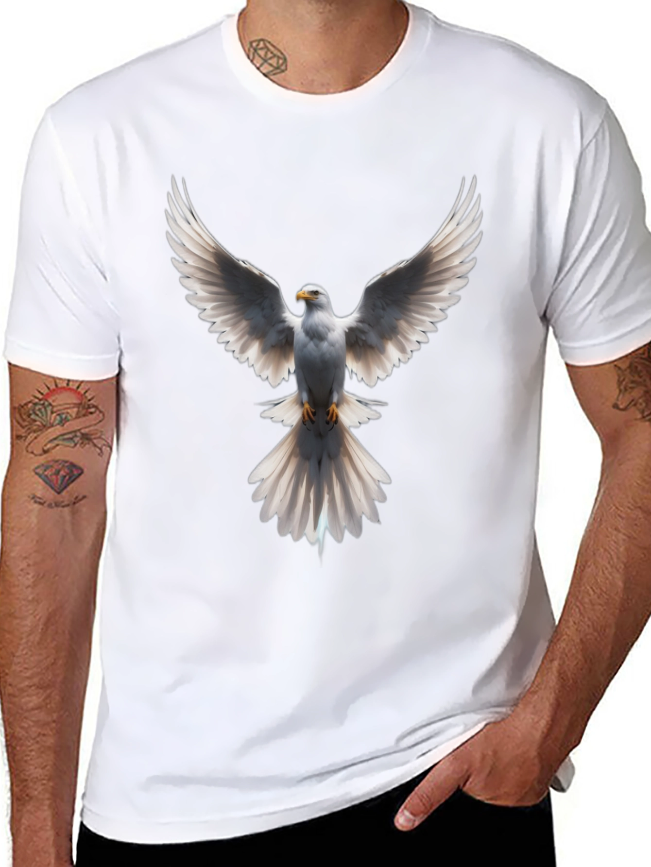 Dove Graphic Print Black T-Shirt