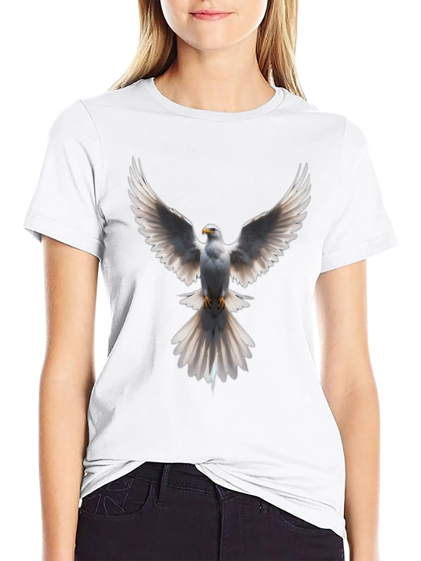 Dove Graphic Print Black T-Shirt