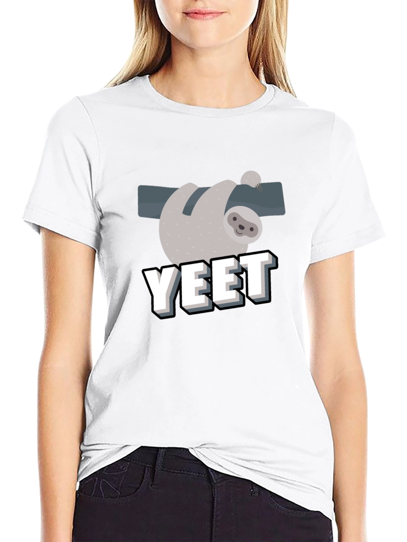 Sloth YEET T-Shirt - Funny Graphic Tee