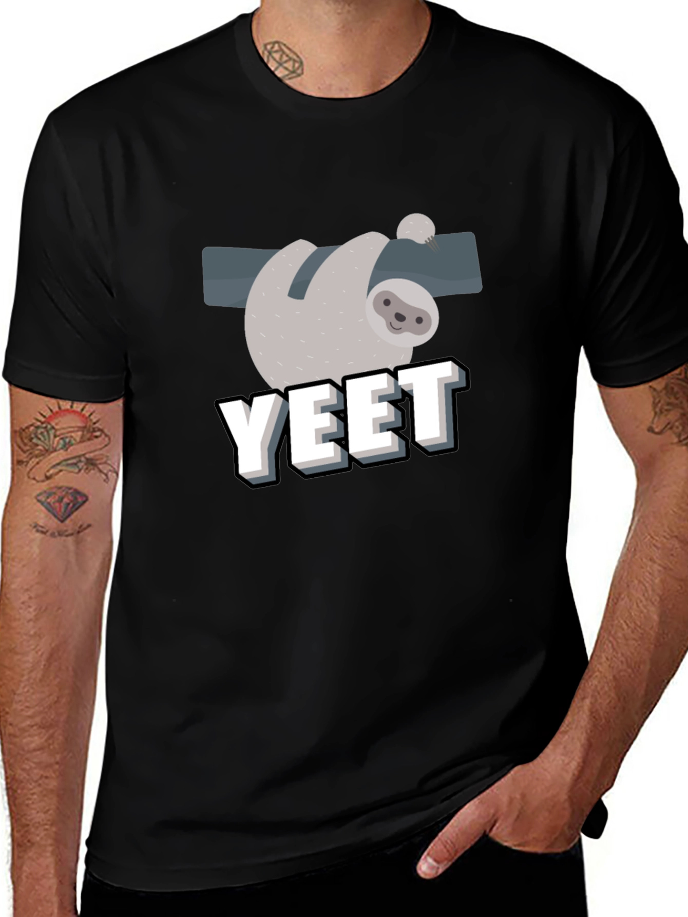 Sloth YEET T-Shirt - Funny Graphic Tee