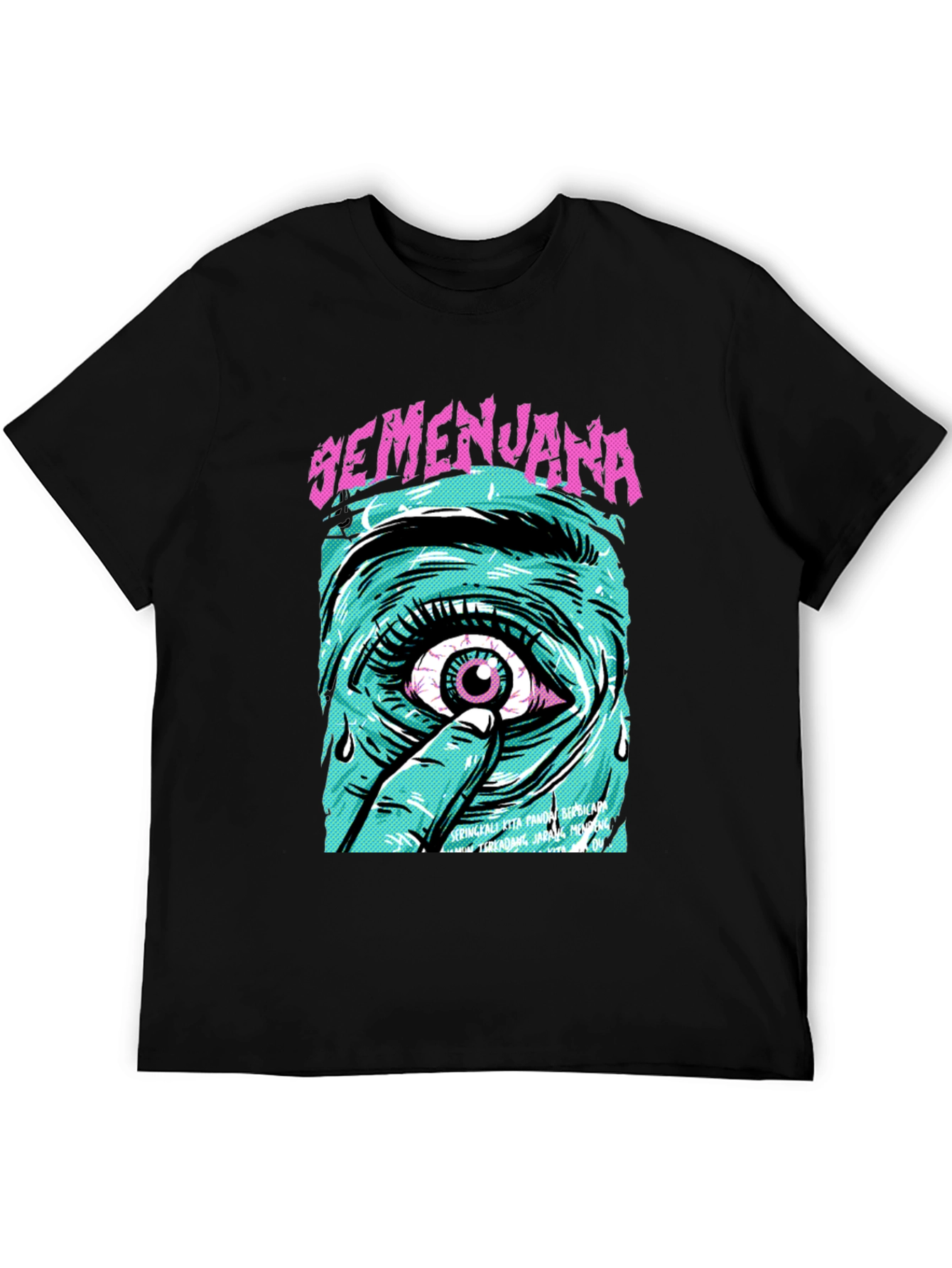 Eye Graphic Tee - Semenjana Black T-Shirt